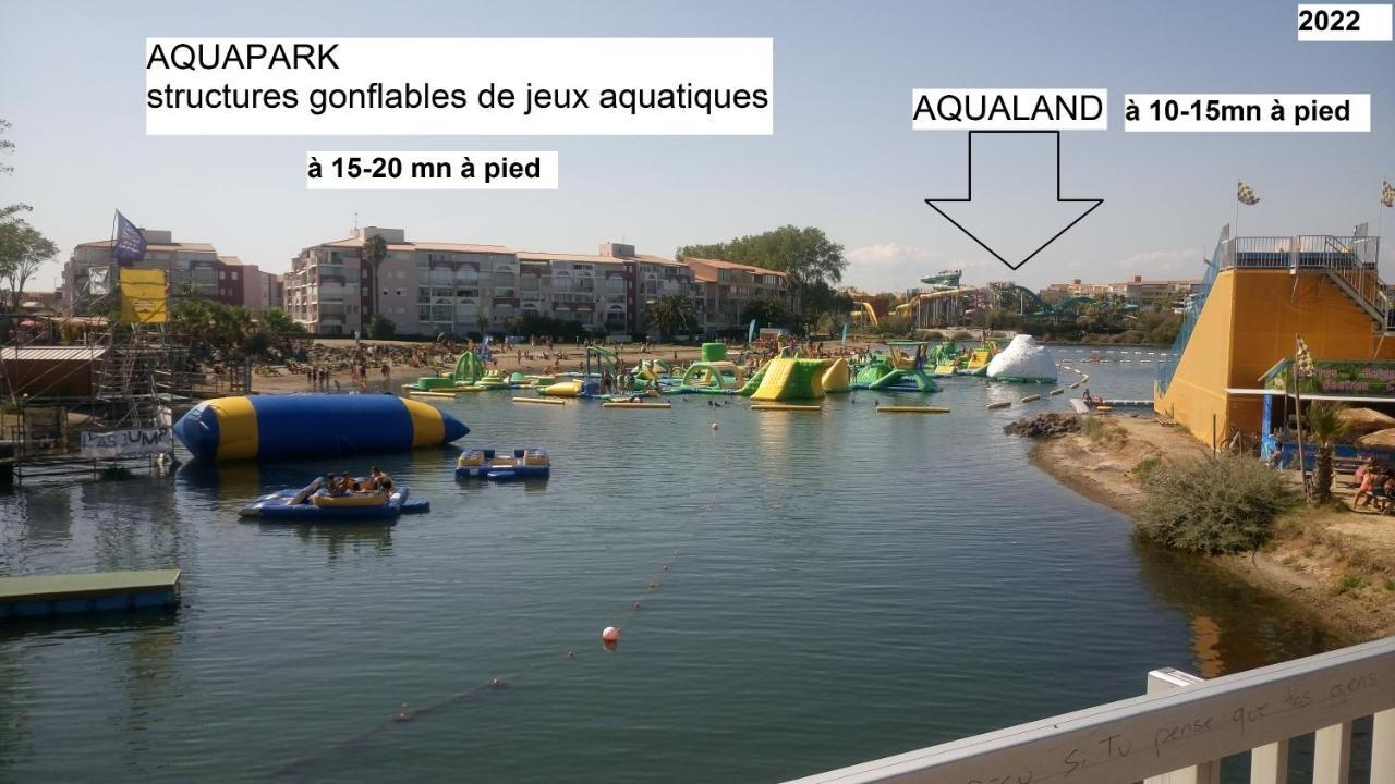 Lara 3 - T2 Loggia Piscine 2 Lits Doubles Parking Pres Du Centre-Port Et Ile Loisirs Lägenhet Agde Exteriör bild